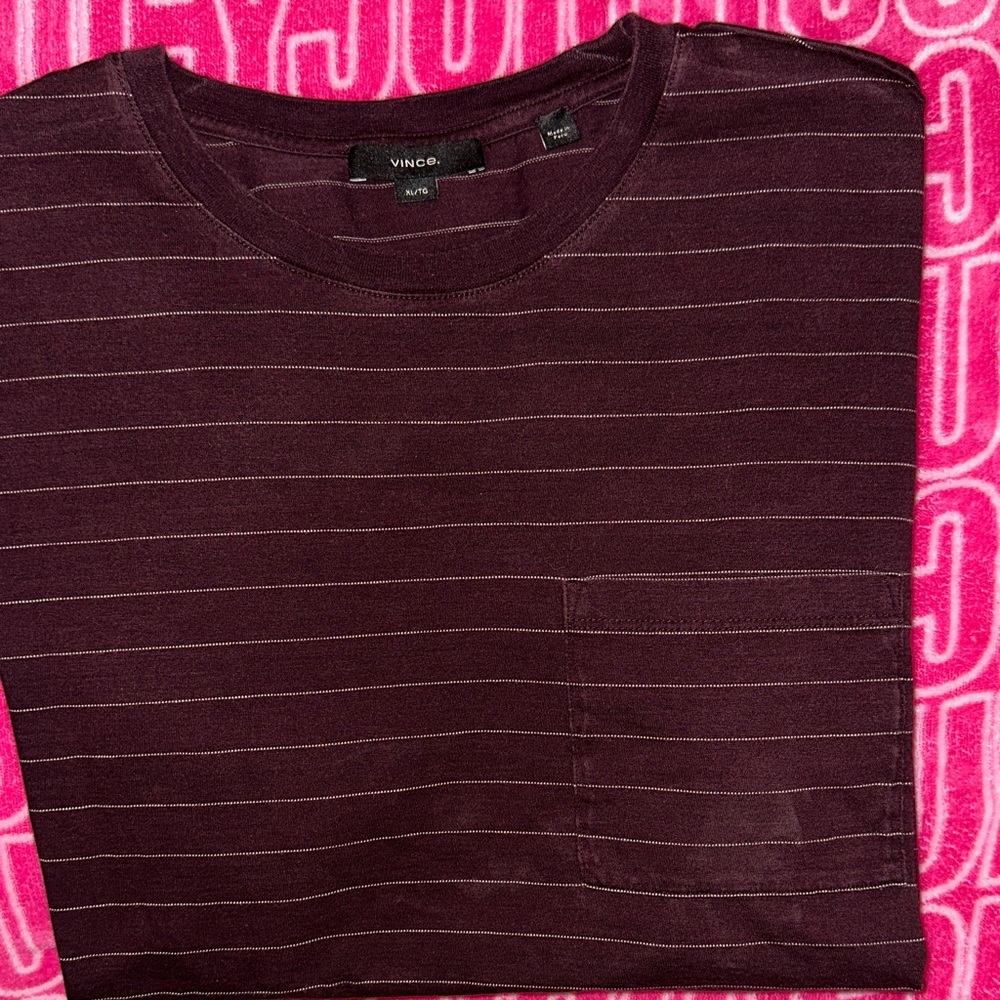 Vince Brown Striped Garment